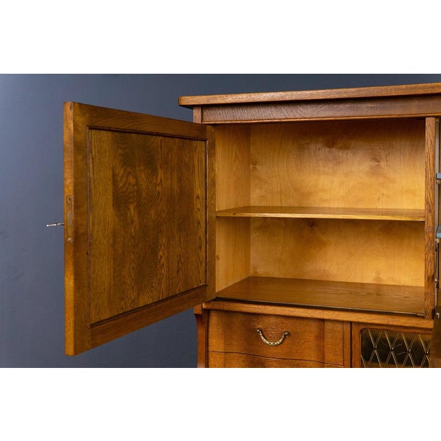 Brown Vintage Brown Oak Cupboard For Sale - Image 8 of 18