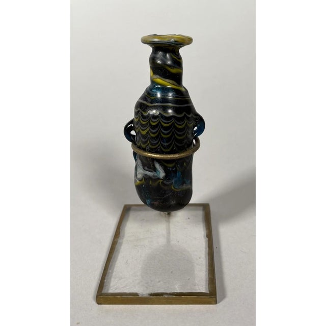 Amphorisk in Phoenician glass 2nd-1st Century BC For Sale