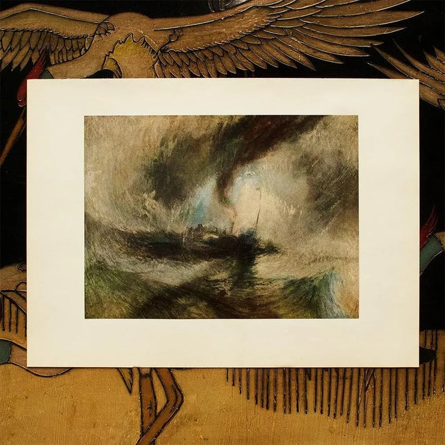 American 1956 After J. M. W. Turner "Snow-Storm", Vintage Full-Color Print For Sale - Image 3 of 8