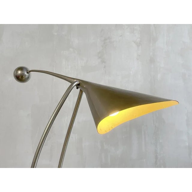 Silver Large Pendulum Table Lamp, France, 1960s For Sale - Image 8 of 10