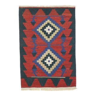 Vintage Persian Shiraz Kilim Rug - 02'00 X 02'11 For Sale