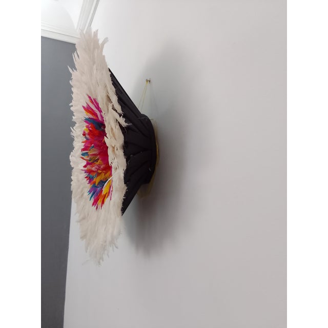 Early 21st Century Juju Hat Multicolor Outline White of 24" - 60 Cm For Sale - Image 5 of 6