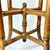 Chestnut 1950s Vintage Arts & Crafts Boho Chic Oak, Cane & Brass Stick & Ball Drinks Table For Sale - Image 8 of 13