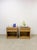 Tan Mid 20th Century Thomasville Blonde Oak Nightstands Pair of Vintage Drawers Storage For Sale - Image 8 of 17