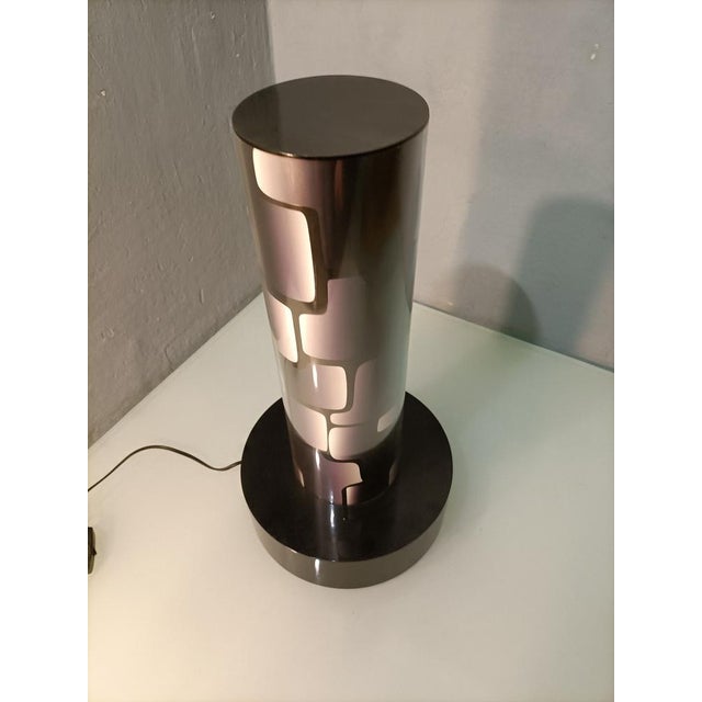 Acrylic Glass Table Lamp, in Very Good conditions. Designed 1980 to 1989 European Plug (up to 250V).The wiring of this...