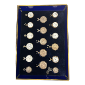 Late 19th Century Watch Collection in Custom Display Case
