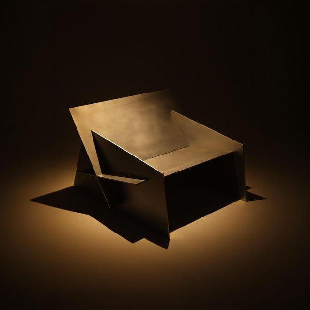 Remus Aluminium Armchair by Bureau of Entropy. Limited edition, numbered & signed. Dimensions: W 104 x D 100 x H 68 cm....
