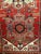 Vintage Persian Heriz Runner, Hand-Knotted Wool, Geometric Pattern, Red & Green, 3x10 For Sale - Image 13 of 18