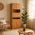 Bring timeless design into your home with this vintage Bauhaus tall bar cabinet in warm wood grain finish. Design: Crafted...