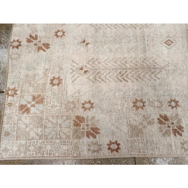 Textile Galerie Shabab Collection Mid-20th Century Turkish Anatolian Wide Gallery Runner For Sale - Image 7 of 10