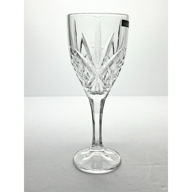 Gothic Gothic Godinger “Dublin” Crystal Wine or Water Glasses - Set of 4 For Sale - Image 3 of 6