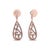 Bring sparkle to your ear with these diamond drop earrings. Crafted from vibrant 18K rose gold, each teardrop-shaped...