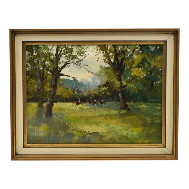 Mark Randall, Training Jockeys, Oil Painting For Sale