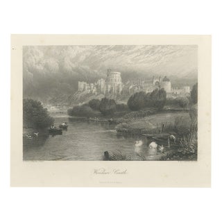 After Myles Birket Foster, Windsor Castle on the Thames, 1876, Engraving For Sale