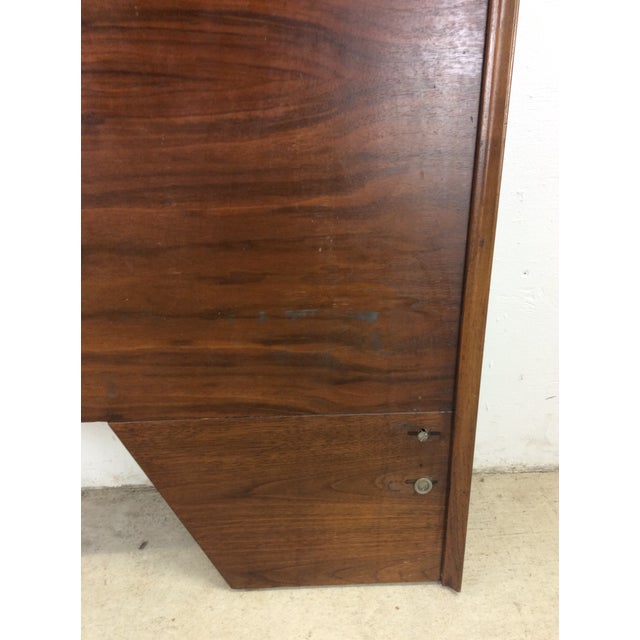 Mid Century Modern Full Sized Headboard by Albert Parvin for American of Martinsville For Sale - Image 9 of 12