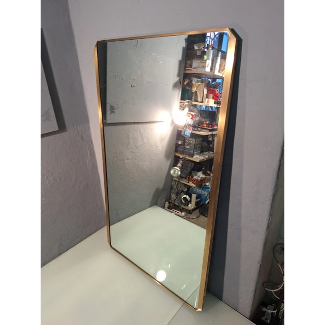 Large Mirror in Brass, 1960s For Sale - Image 4 of 8