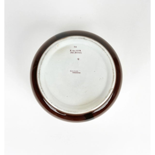 Futurist Decorative Ceramic Vase by Galvani Pordenone, Italy, 1970s For Sale - Image 13 of 15