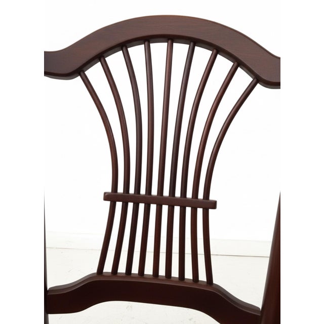 Pair of Tom Seely Solid Cherry Dining Armchairs For Sale In Greensboro - Image 6 of 12