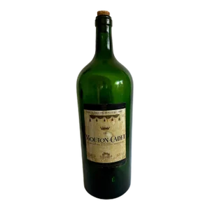 1970s Mouton-Cadet Baron Philippe De Rothschild Wine Bottle