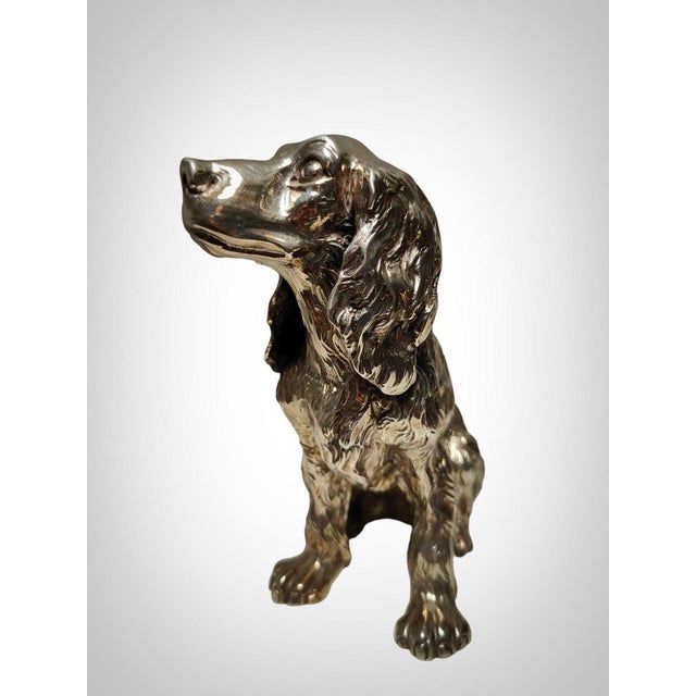 Italian Silver Cocker Spaniel Dogs, 1980s, Set of 2 For Sale - Image 10 of 17