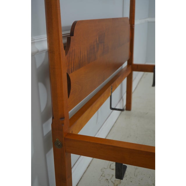 Eldred Wheeler Queen Size Tiger Maple Bed For Sale - Image 10 of 16