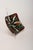 Mid Century Modern Enamel on Copper Green and Red Square Decorative Dish For Sale - Image 4 of 11