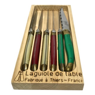 "La Guiole De Table" Dinner Knives Set - Set of 6 For Sale