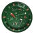 Round Serving Cocktail Tray in Green Enamel Metal, 1970s For Sale