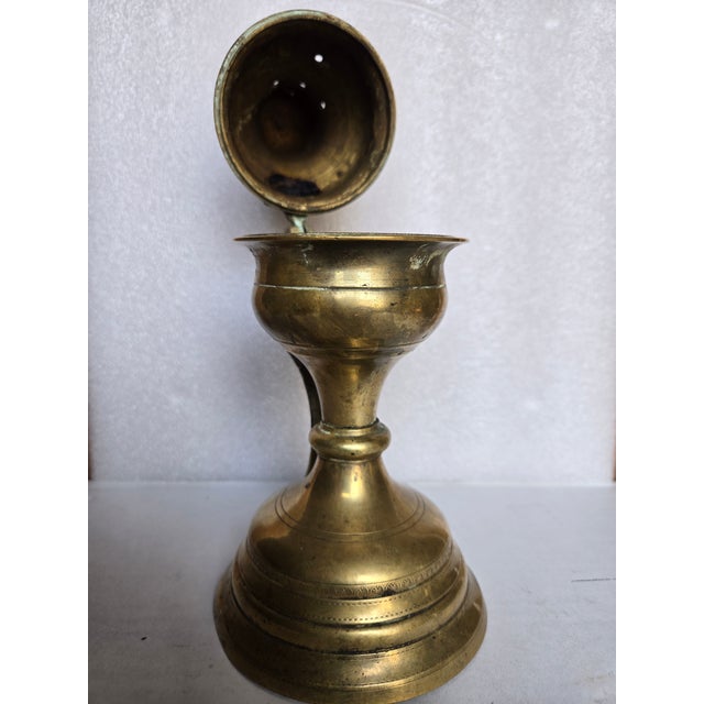 Brass 18th Century Italian Brass Incense Burner For Sale - Image 8 of 12