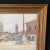 Blue Early 20th Century French Impressionist Painting of French Market in Town Square by Listed Artist Rene Engel, Framed For Sale - Image 8 of 12