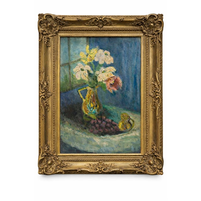 1960s Authentic MCM Impressionist Floral Still Life Oil Painting – Signed For Sale - Image 16 of 17