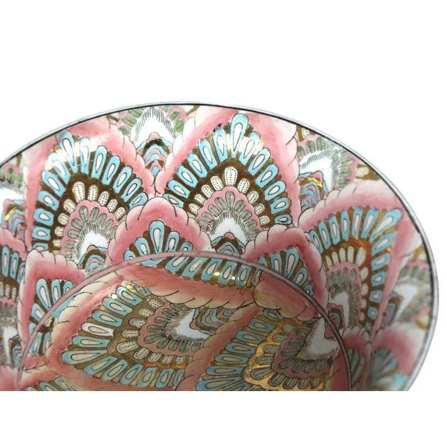 Antique Chinese Porcelain Bowl with Qianlong Emperor Mark – 10” A beautifully decorated Chinese export porcelain bowl...