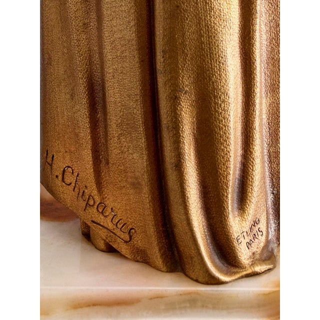 Demeter H. Chiparus, Saint Teresa, 1920s, Bronze and Onyx For Sale - Image 9 of 12