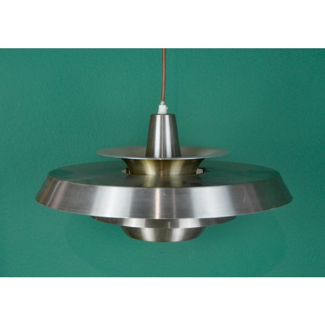 Gold Danish Lamp in Gold Metal, 1960s For Sale - Image 8 of 12