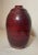 Rare Vintage Handmade Dean Maxfield Mullavey Nationals Ox Blood Red Pottery Vase For Sale - Image 4 of 12
