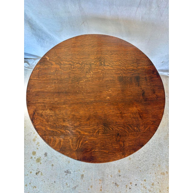 Early 20th Century 20th Century English Oak Tavern Cricket Table For Sale - Image 5 of 12