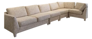 1980s Milo Baughman Style Neutral Parsons Sectional