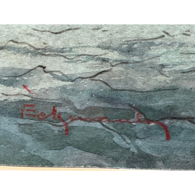 Impressionist Watercolor Artwork of Plein Air Scenery, Framed For Sale In San Francisco - Image 6 of 12