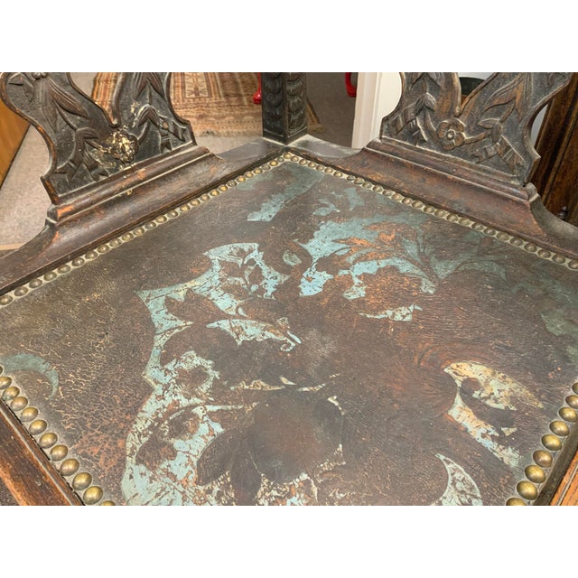 Late 19th Century Carved Oak Corner Chair For Sale - Image 15 of 18