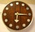 1970s 1970s Howard Miller Wall Clock Designed by Arthur Umanoff Zebra Wood & Chrome For Sale - Image 5 of 12