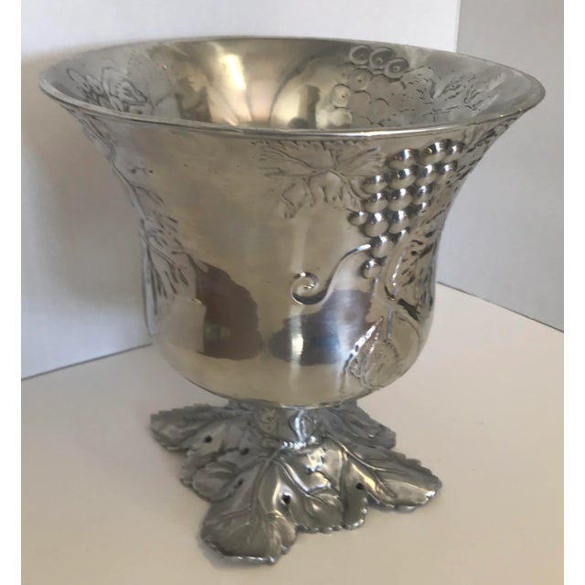 Vintage Arthur Court wine/champagne bucket. Ornate with Embossed grapes.