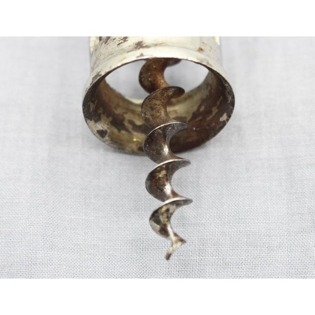 Metal Early 20th Century Nickle on Steel Ballbearing Corkscrew For Sale - Image 7 of 7