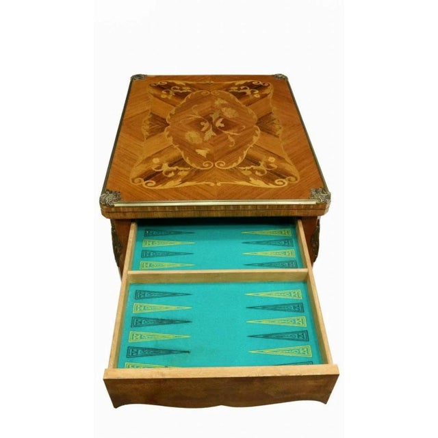 Signed French Louis XV Style Games Table For Sale In Dallas - Image 6 of 10