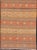 Contemporary Vintage Hand Woven Turkish Kilim Colorful Stripe Runner With Tribal Motifs For Sale - Image 3 of 12