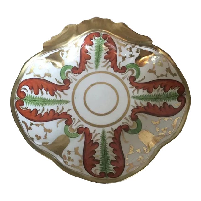 1810 Coalport Porcelain Shell Shape Dessert Dish For Sale