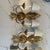 Wood Vintage Mid-Century Italian Giltwood & Mirror Wheat Sheaf Two-Light Wall Sconces - a Pair For Sale - Image 7 of 12