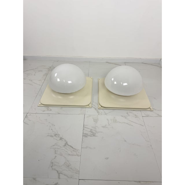 Large Space Age Ceiling Lamps, 1970s, Set of 2 For Sale - Image 6 of 12