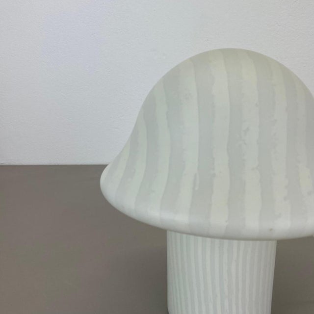 Glass Mushroom Zebrano Desk Light from Peill & Putzler, Germany, 1970s For Sale - Image 6 of 18