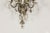 Transparent 1940s Maison Baguès Crystal Three-Arm Sconces with Floral Motifs, US Wired For Sale - Image 8 of 12