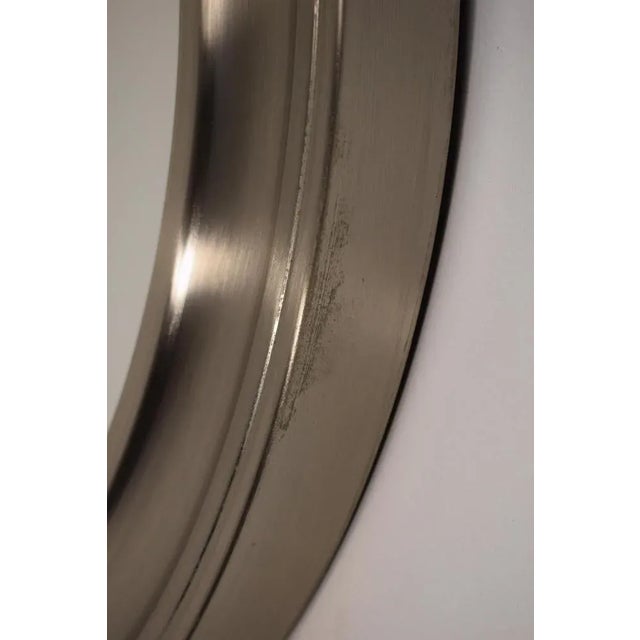 Silver Circular Mirror in the Style of Sergio Mazza, Italy, 1970s For Sale - Image 8 of 10
